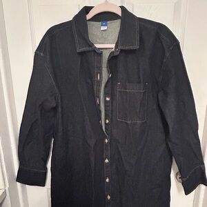 Old Navy Dark Denim Shirt Dress